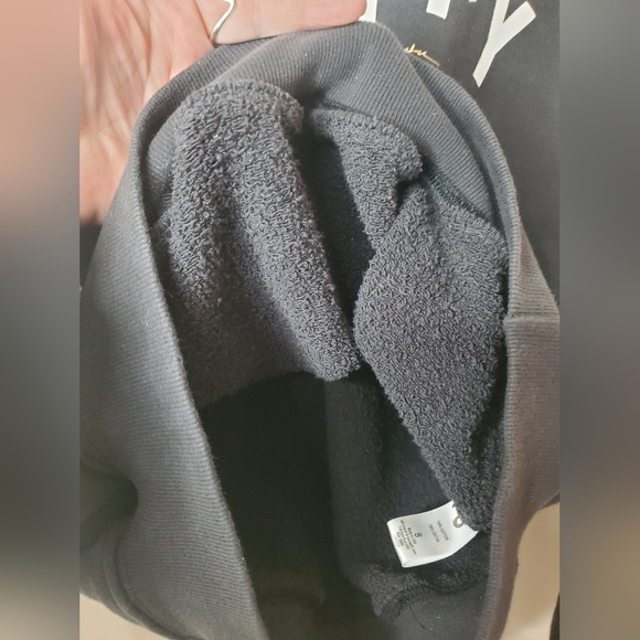 Spiritual Gangster Happy Spellout Sweater Size Small Colorful Arm Striping - Picture 8 of 12